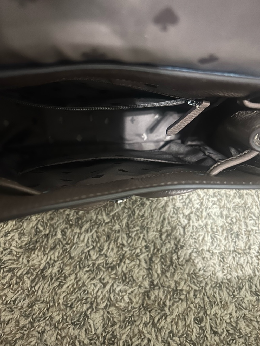 kate spade Brown and Blue Leather Backpack - Picture 6 of 9